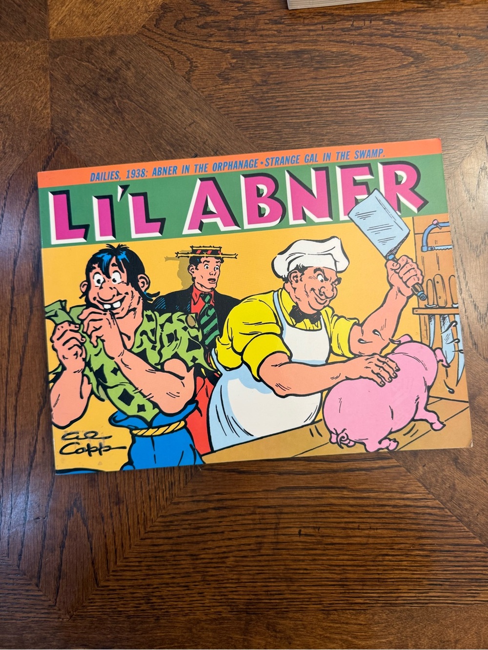 🎉 Li'l Abner Comic Book Cover Art - Bright Pink, Green, Yellow paperback